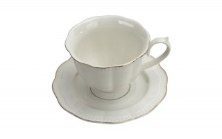 Komplet 6 filiżanek 250 ml + spodki Anet