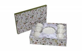 Komplet 6 filiżanek 250 ml + spodki Anet