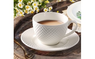 Komplet 2 filiżanek 250 ml + spodki Mediolan