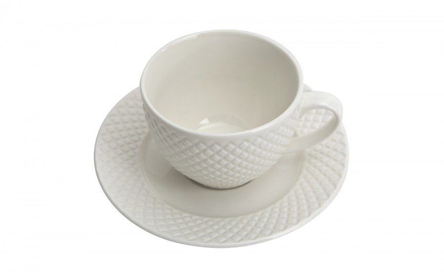 Komplet 2 filiżanek 250 ml + spodki Mediolan