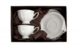 Komplet 2 filiżanek 220 ml + spodki Anthony