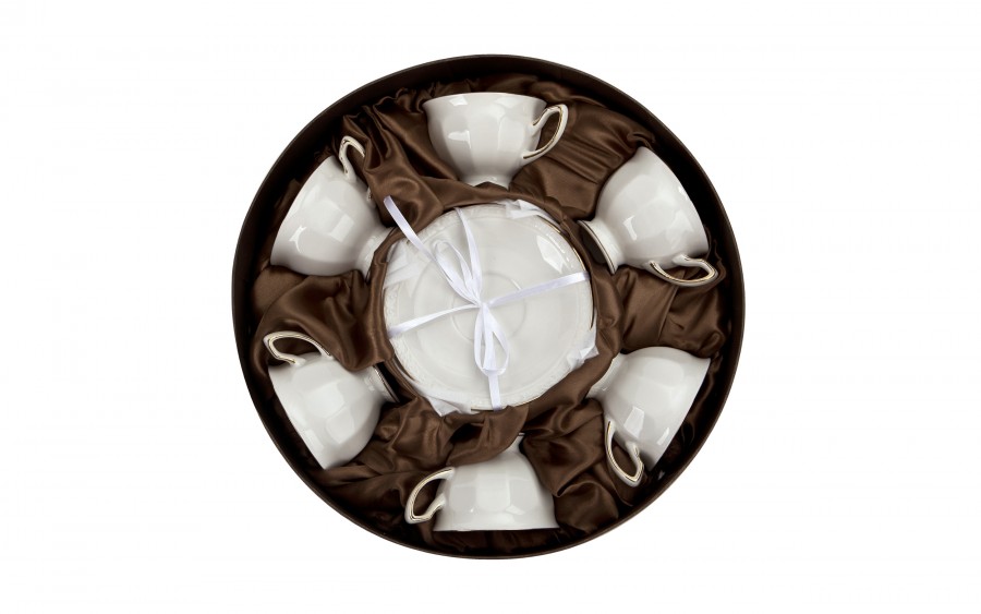 Komplet 6 filiżanek 220 ml + spodki Anthony