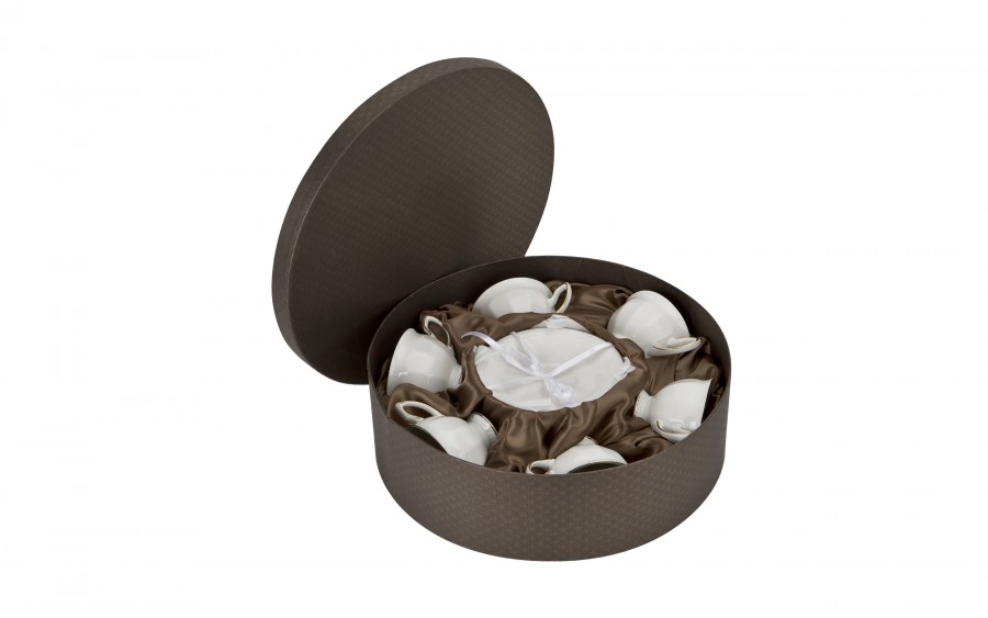 Komplet 6 filiżanek 220 ml + spodki Anthony