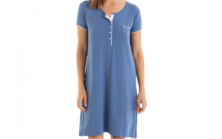Koszula nocna damska rozm. S Bamboo Blue T04 L257251