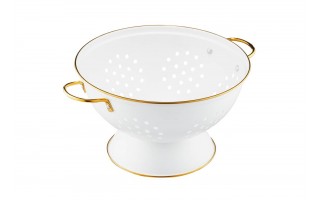 Durszlak cedzak z rączkami 24 cm Royal biały
