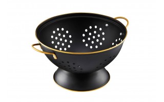 Durszlak cedzak z rączkami 24 cm Royal czarny