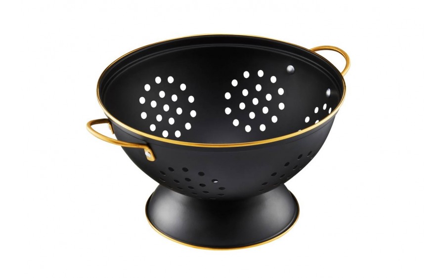 Durszlak cedzak z rączkami 24 cm Royal czarny