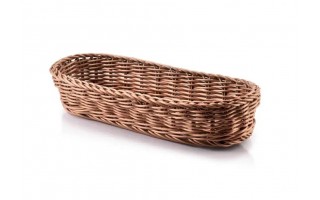 Koszyk na sztućce 27x11x6 cm Sino brązowy