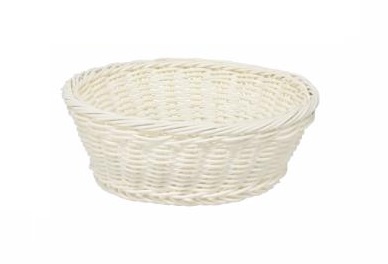 Koszyk okrągły 21cm biały 7780