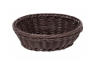 Koszyk okrągły 21cm ciemny brązowy 7780