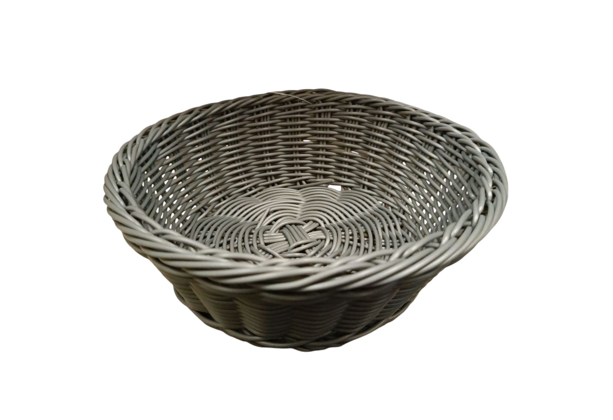 Koszyk okrągły 21cm szary 7780