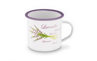 Kubek emaliowany 700 ml Lawenda