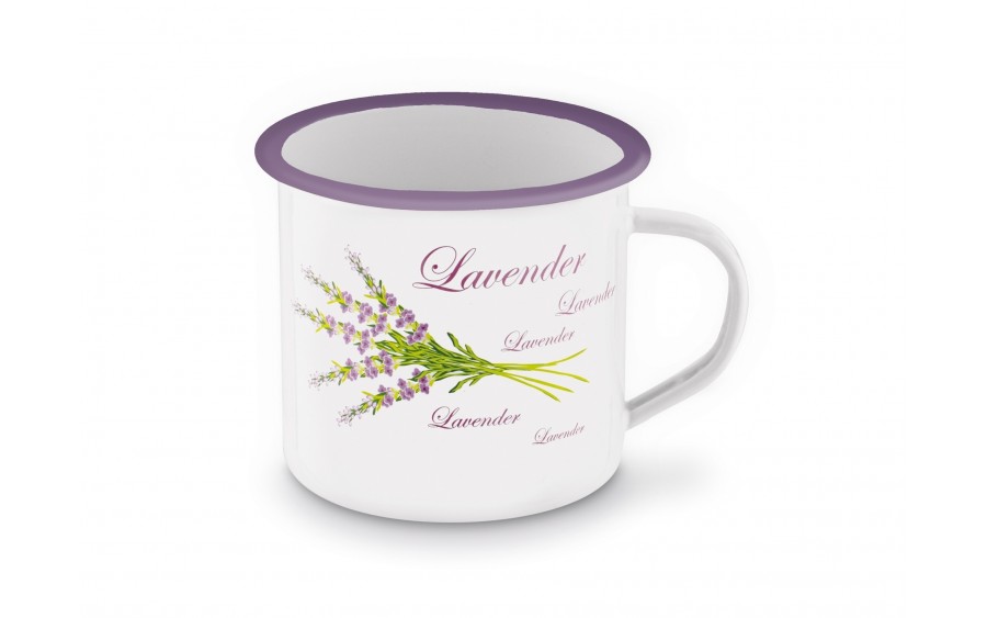 Kubek emaliowany 700 ml Lawenda