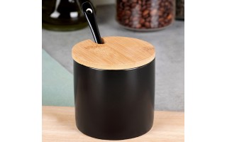 Cukierniczka ceramiczna 250 ml czarna Vilde 139681