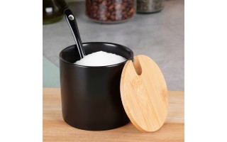 Cukierniczka ceramiczna 250 ml czarna Vilde 139681