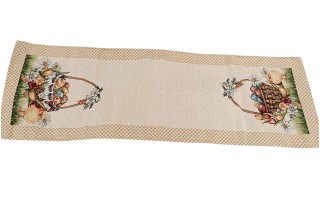 Bieżnik na stół 47x140 Wielkanoc Kurczaki