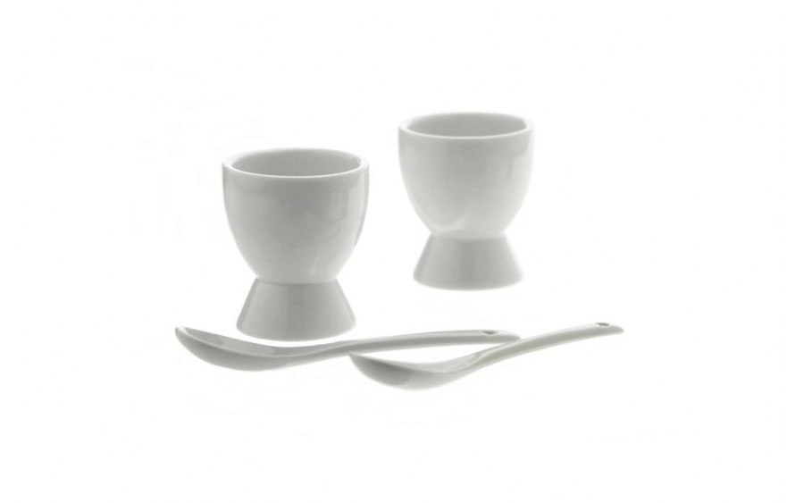 2 x Kieliszki do jajek PODSTAWKI DO JAJ + ŁYŻECZKI