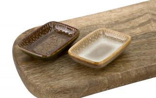 Miska prostokątna ceramiczna 8 cm Ombres Insta mix kolorów