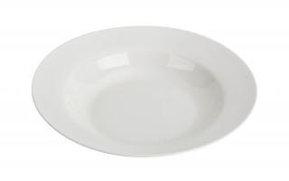 Talerz głęboki 22 cm Krem Stock