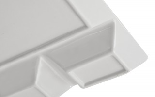 Porcelanowa patera 23x18 cm do foundue