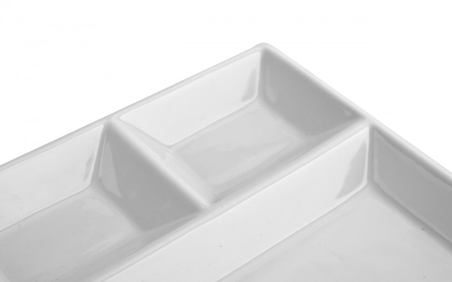 Porcelanowa patera 23x18 cm do foundue