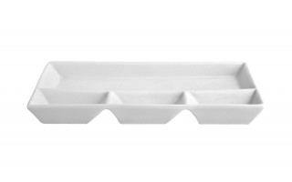 Porcelanowa patera 23x18 cm do foundue