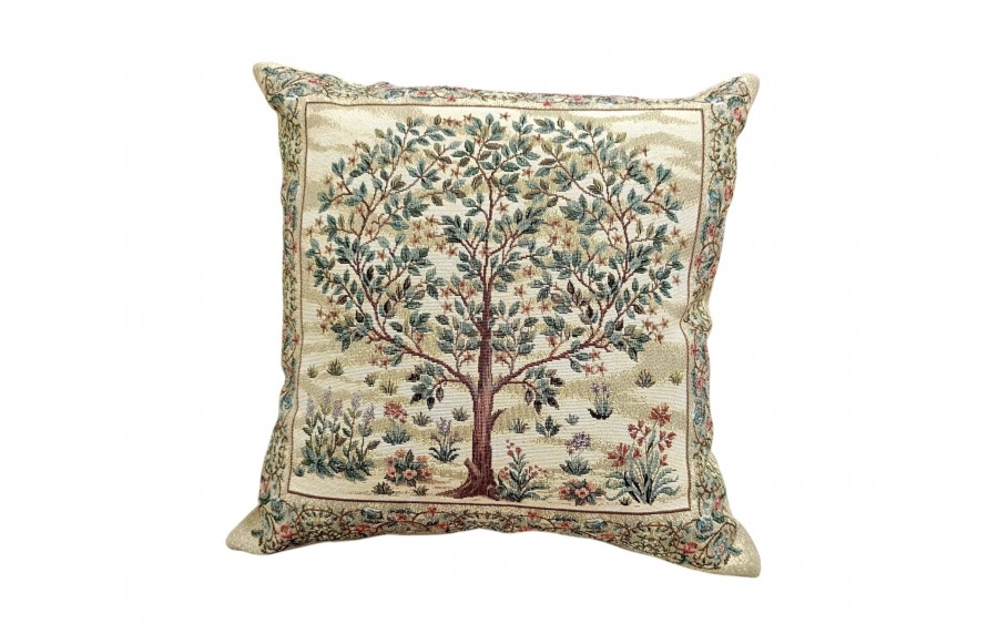 Poszewka dekoracyjna 45x45 cm Drzewo jasne 1341NA