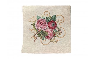 Poszewka dekoracyjna 45x45 cm Bukiet róż Gobelinowa Premium