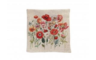 Poszewka dekoracyjna 45x45 cm Maki Gobelinowa Premium
