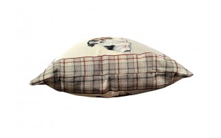 Poszewka dekoracyjna 45x45 cm Pieski krata Gobelinowa Premium