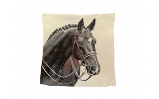 Poszewka dekoracyjna 45x45 cm Czarny Koń
