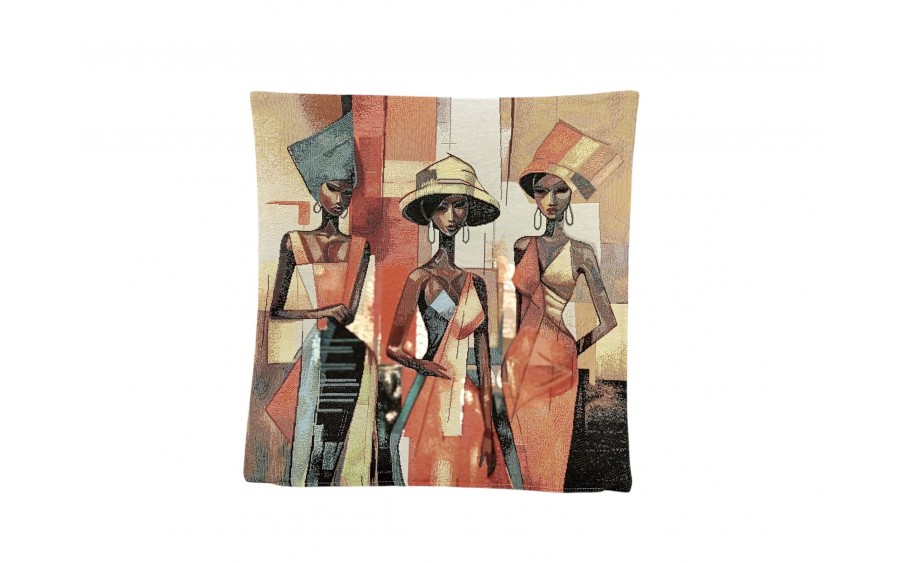 Poszewka dekoracyjna 45x45 cm Kobiety 6220 Gobelinowa Premium