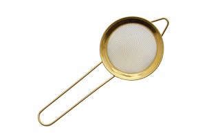 Sitko stalowe 8 cm z rączką złote
