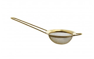 Sitko stalowe 8 cm z rączką złote