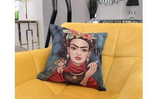 Poszewka dekoracyjna 45x45 cm Frida Kahlo 3 Gobelinowa Premium