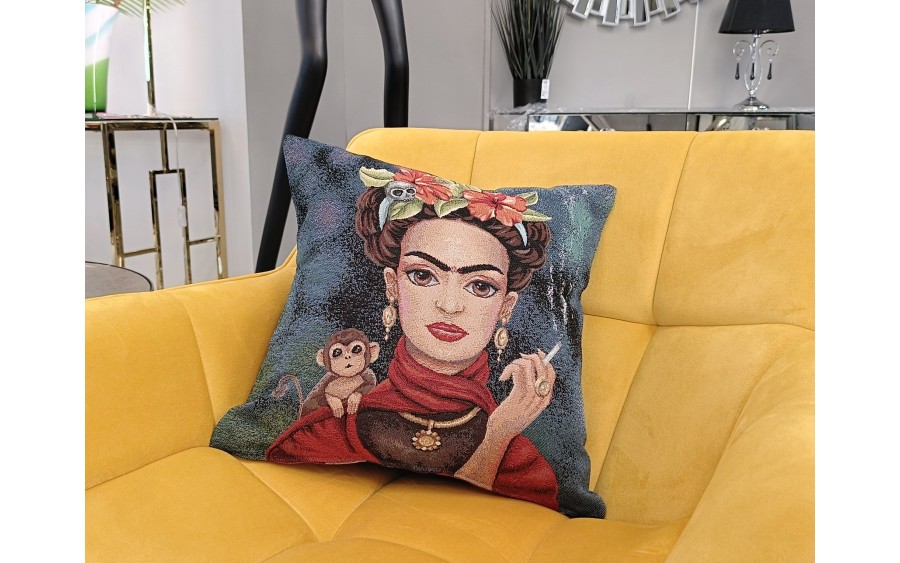 Poszewka dekoracyjna 45x45 cm Frida Kahlo 3 Gobelinowa Premium
