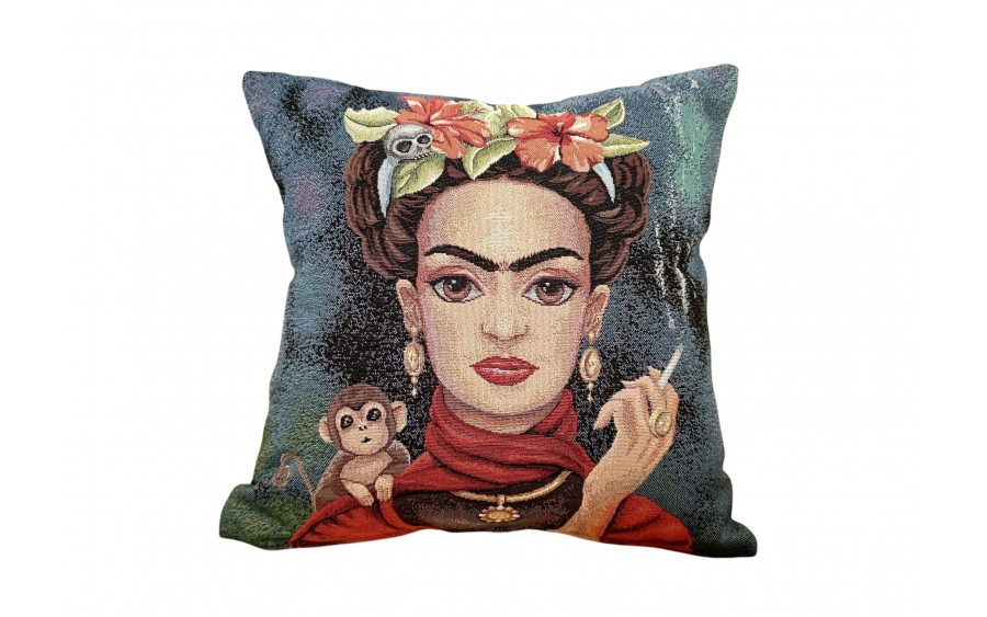 Poszewka dekoracyjna 45x45 cm Frida Kahlo 3 Gobelinowa Premium