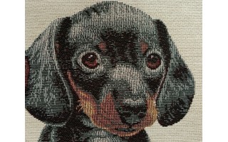 Poszewka dekoracyjna 45x45 cm Jamniki Gobelinowa Premium