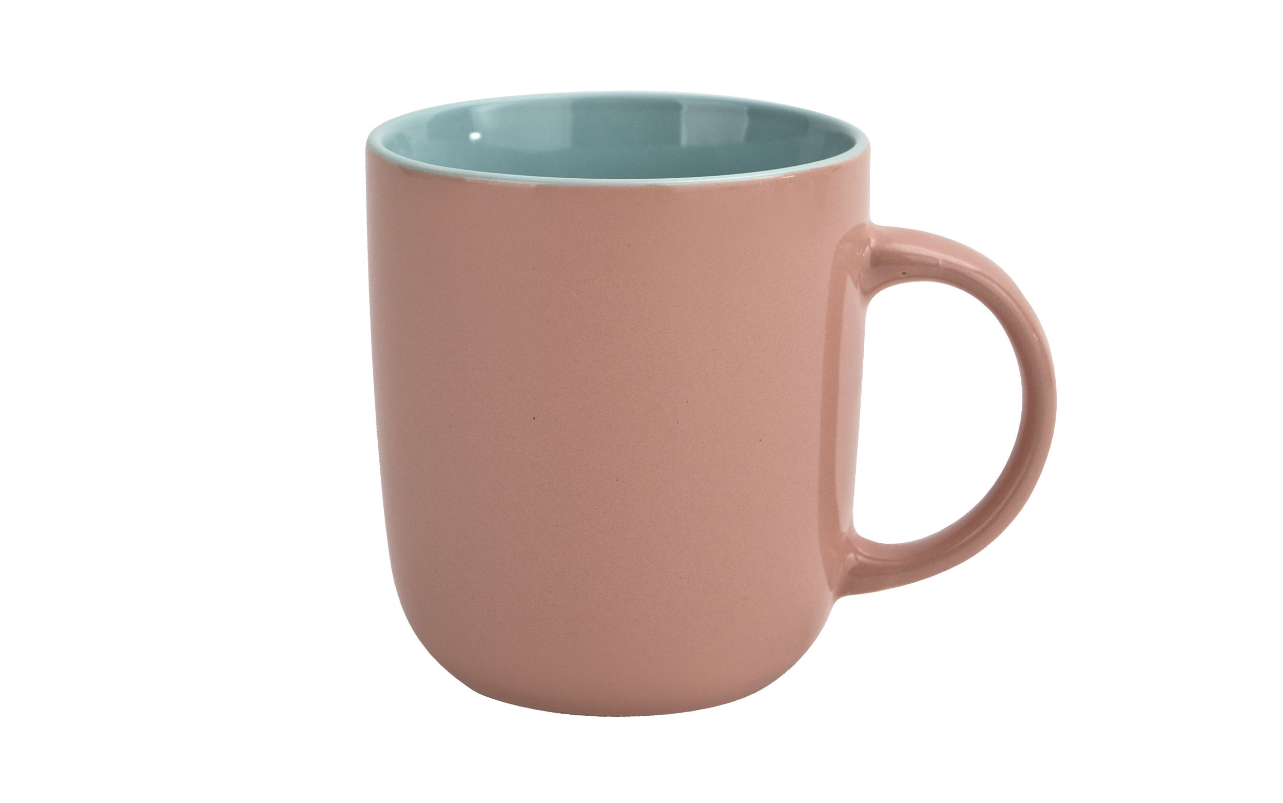 Kubek ceramiczny 400 ml różowo-niebieski