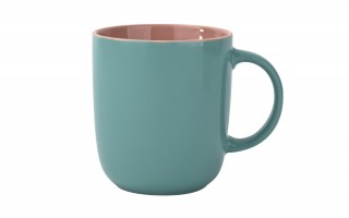 Kubek ceramiczny 400 ml niebiesko-różowy