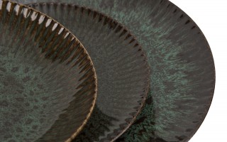 Talerz deserowy 21,2 cm Jade Stoneware zielony