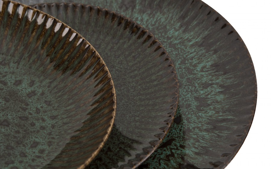Talerz obiadowy 27,5 cm Jade Stoneware zielony