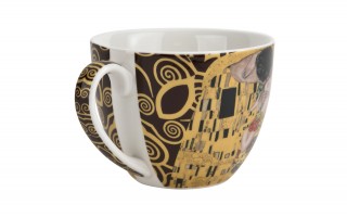 Filiżanka porcelanowa 250 ml + spodek The Kiss Brown