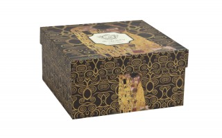 Filiżanka porcelanowa 250 ml + spodek The Kiss Brown