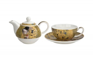 Filiżanka z dzbankiem i zaparzaczem Tea for One The Kiss Classic