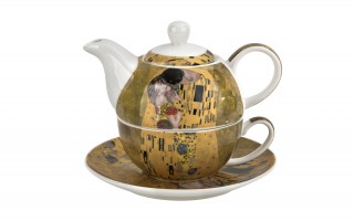 Filiżanka z dzbankiem i zaparzaczem Tea for One The Kiss Classic
