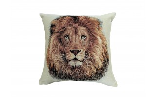Poszewka dekoracyjna 45x45 cm Lew Gobelinowa Premium