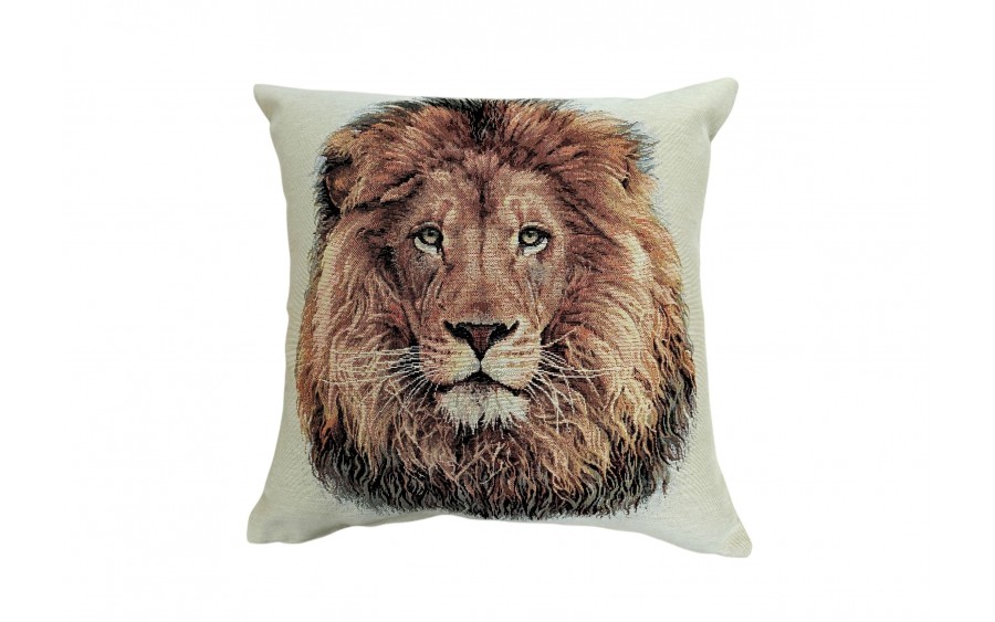 Poszewka dekoracyjna 45x45 cm Lew Gobelinowa Premium