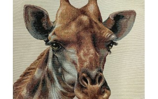 Poszewka dekoracyjna 45x45 cm Żyrafa Gobelinowa Premium