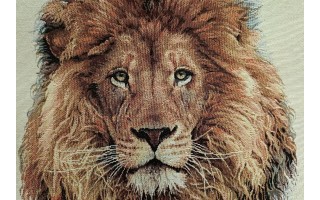 Poszewka dekoracyjna 45x45 cm Lew Gobelinowa Premium